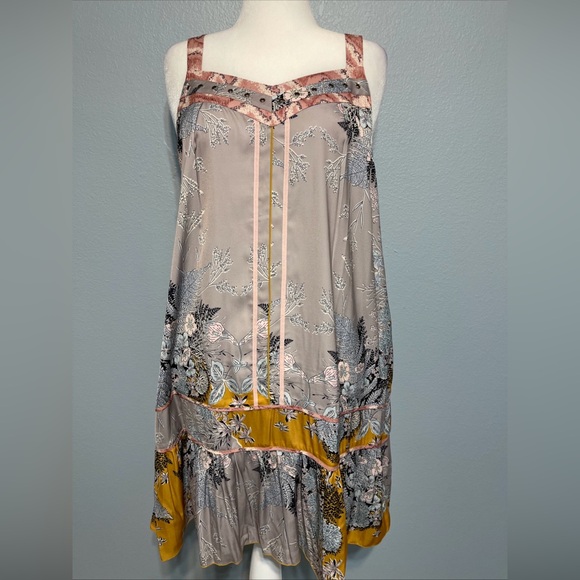 Anthropologie Dresses & Skirts - Tiny by Anthropologie Floral Midi Dress Sleeveless Fairy Whimsical Boho Large
